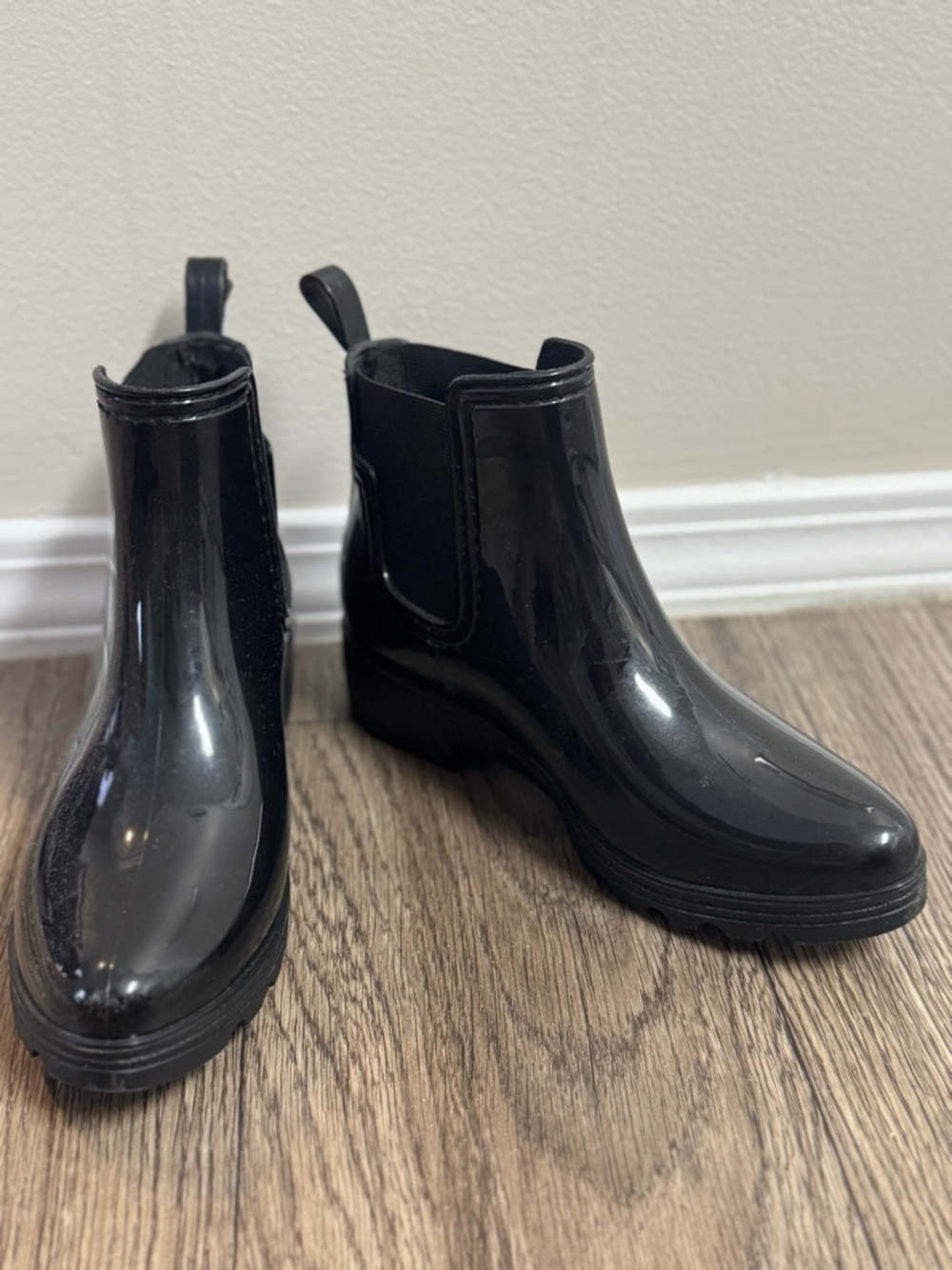 Black Women's Chelsea Rain Boots